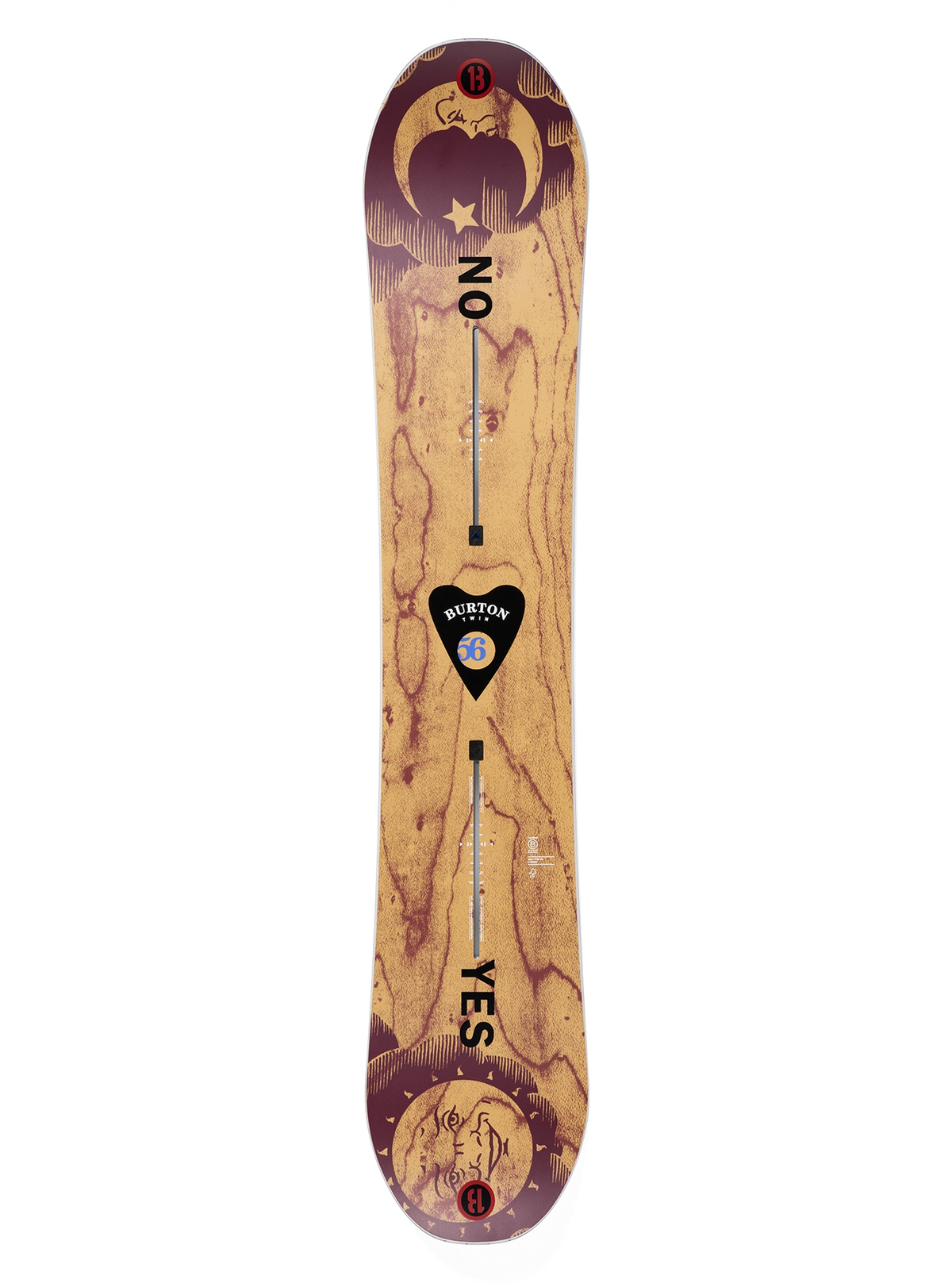 Burton 50th 94 Twin snowboard for men, featuring a graphic topsheet, designed for versatile all-mountain snowboarding.