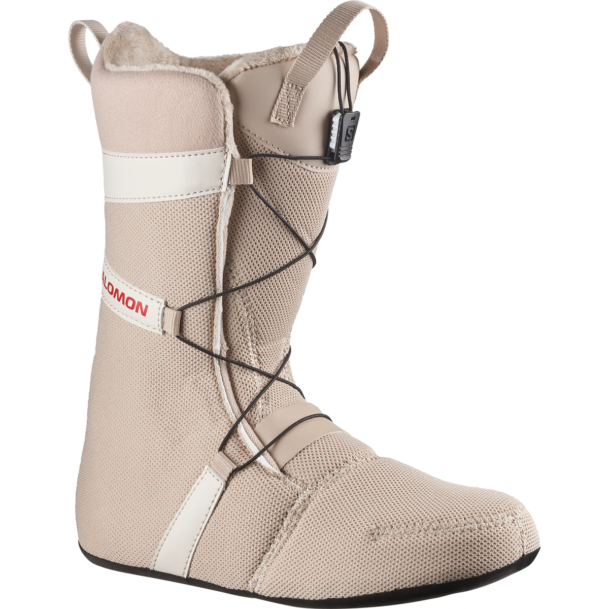 Salomon Ivy BOA SJ BOA women’s snowboard boots in Almond Milk with visible liner