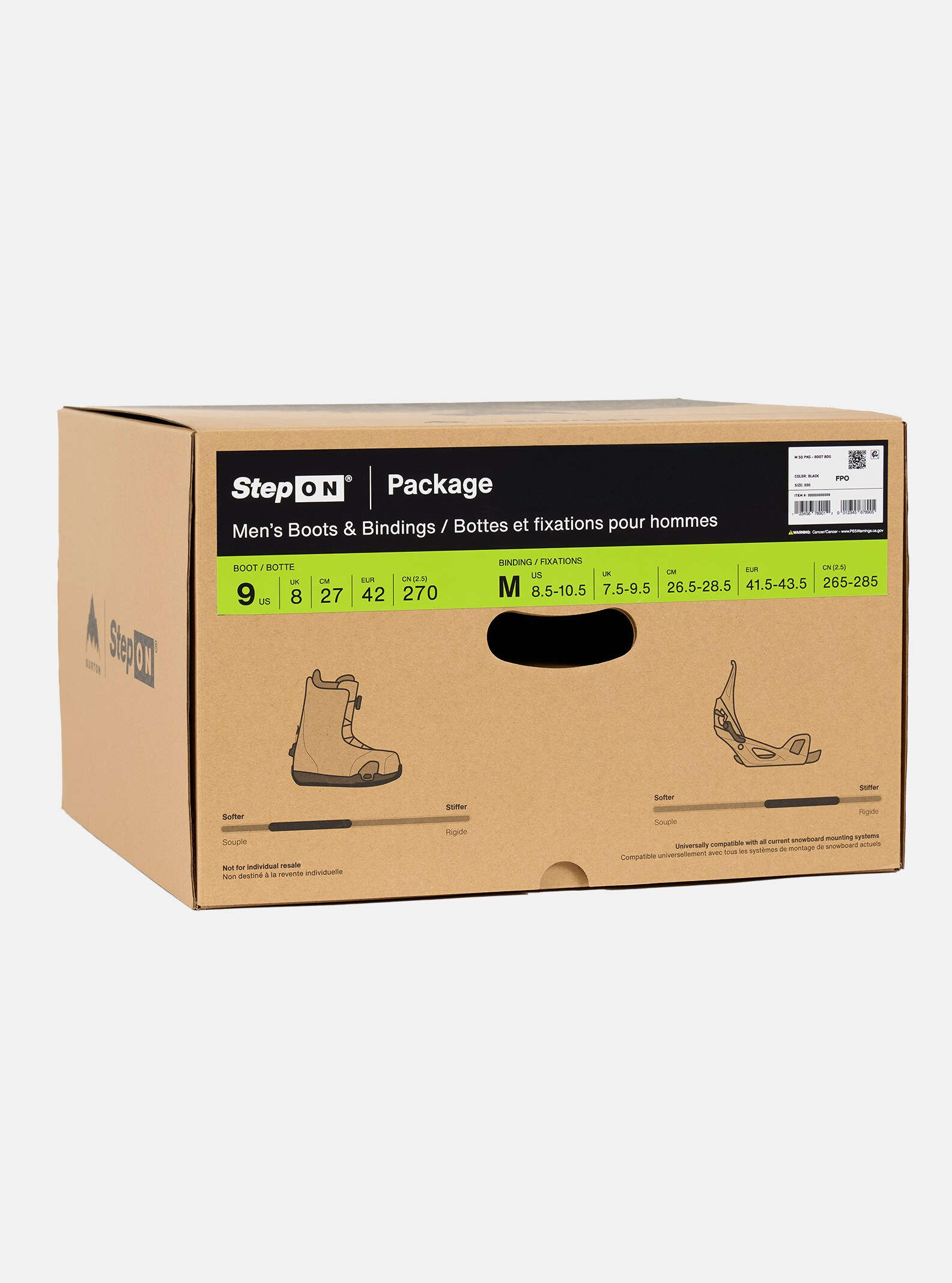 Burton Mens Step On Package Boots + Bindings - People Skate and Snowboard