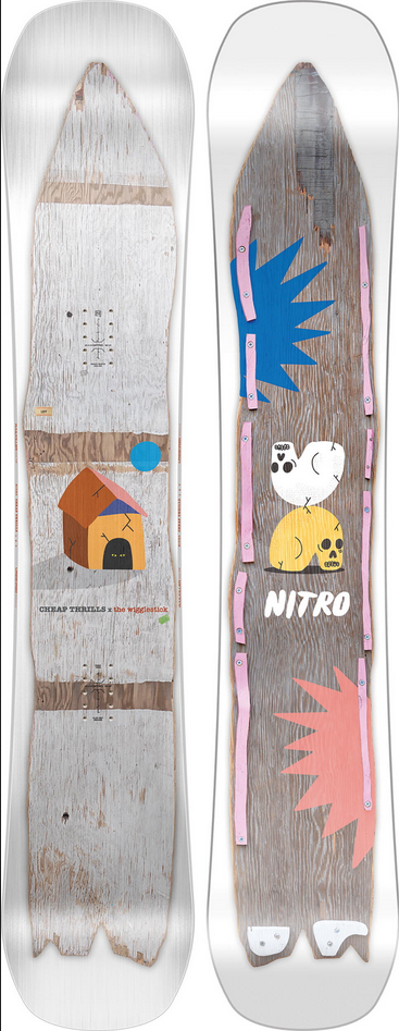 Nitro Cheap Thrills x Wigglestick Snowboard 2024 - People Skate and Snowboard