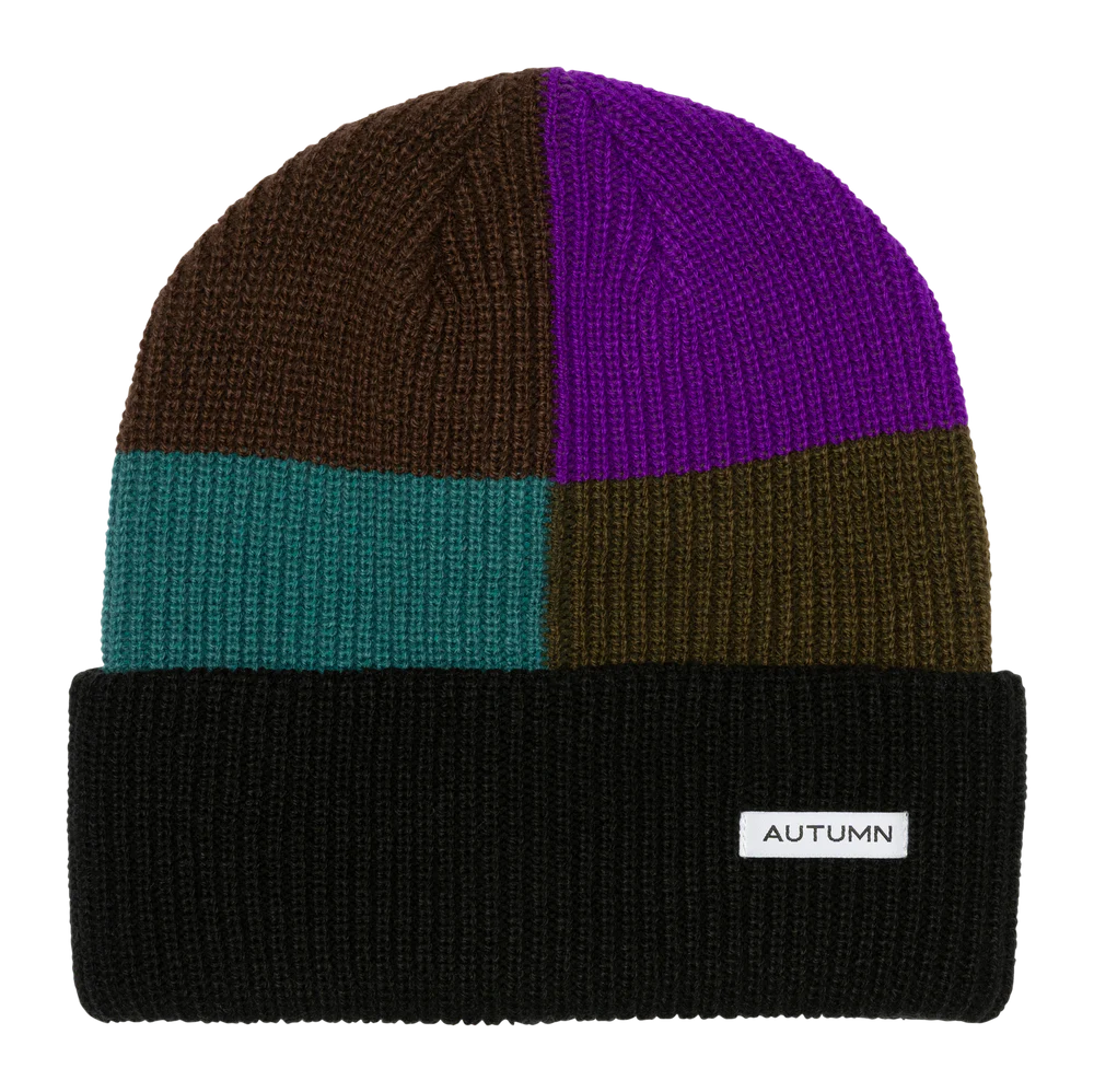Autumn Patchwork Beanie - People Skate and Snowboard