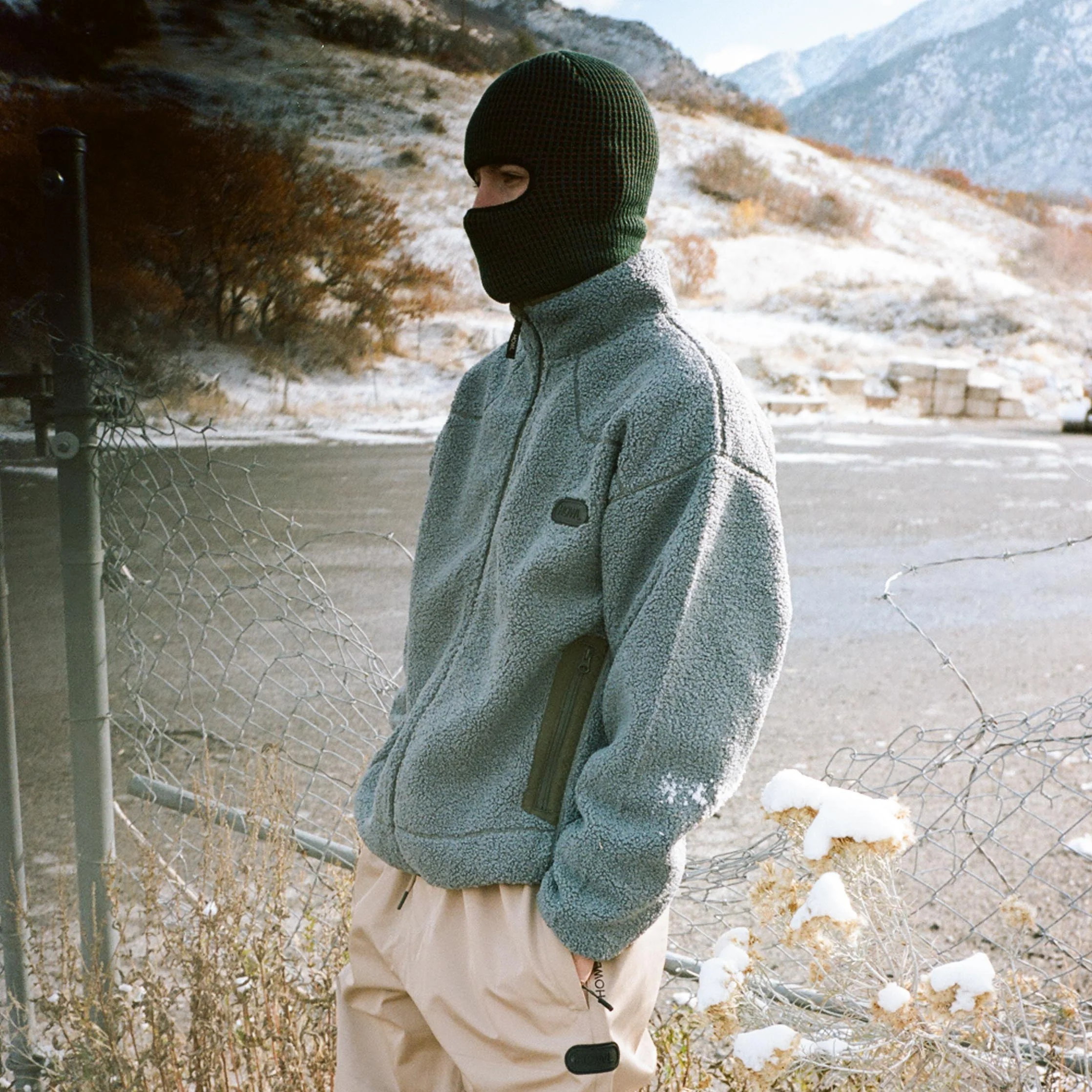 Howl Supply Textured Zip Up Fleece Jacket - People Skate and Snowboard