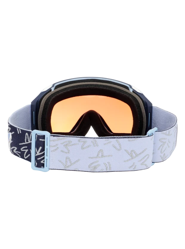 Anon Encounters with Lucas Beaufort M4 snow goggles in LB Midnight Gus color, featuring a sleek black frame and tinted lenses.