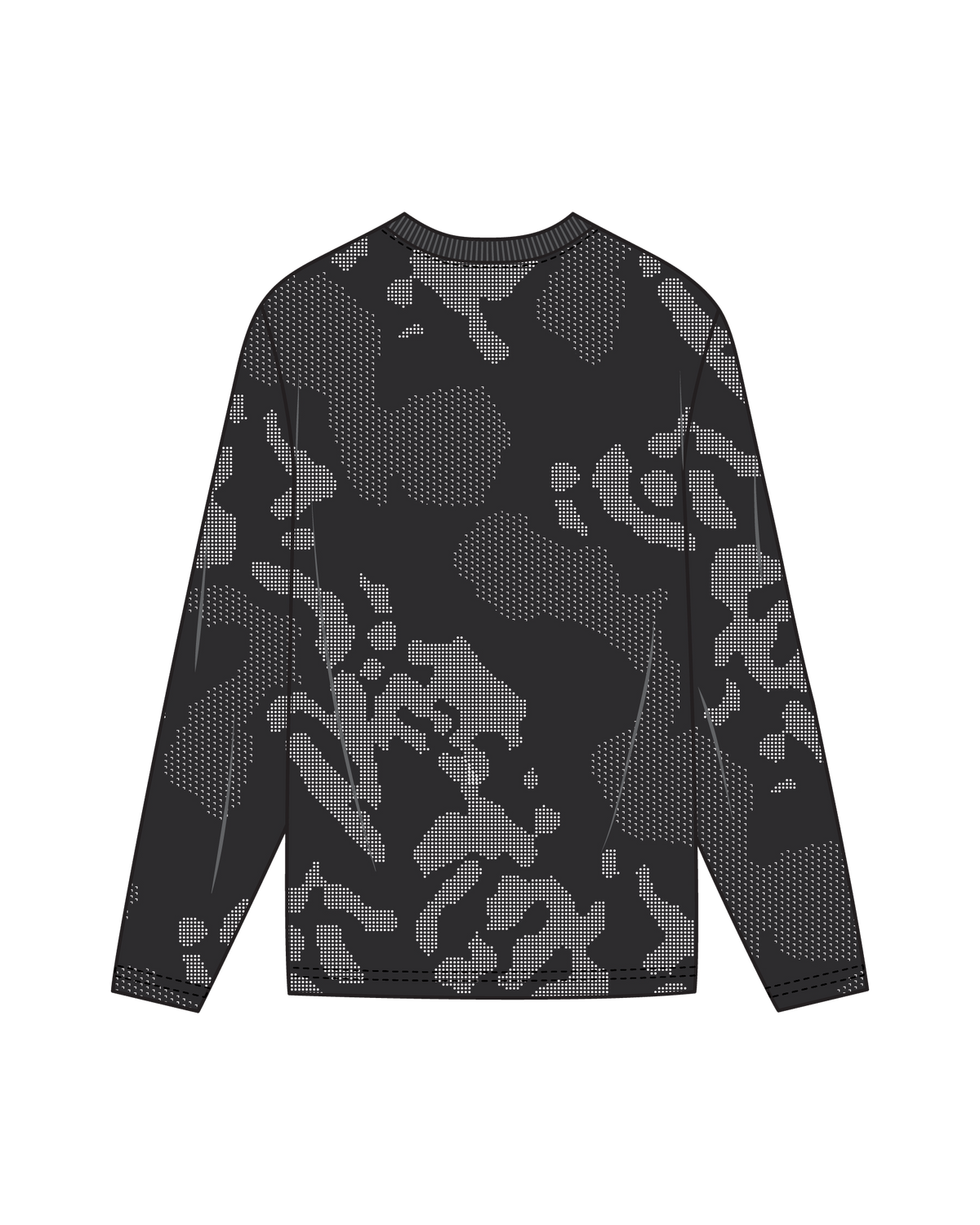 Black Bataleon Athlete Longsleeve for men, snowboarding softgoods, shown from the back with a snug fit and subtle branding.