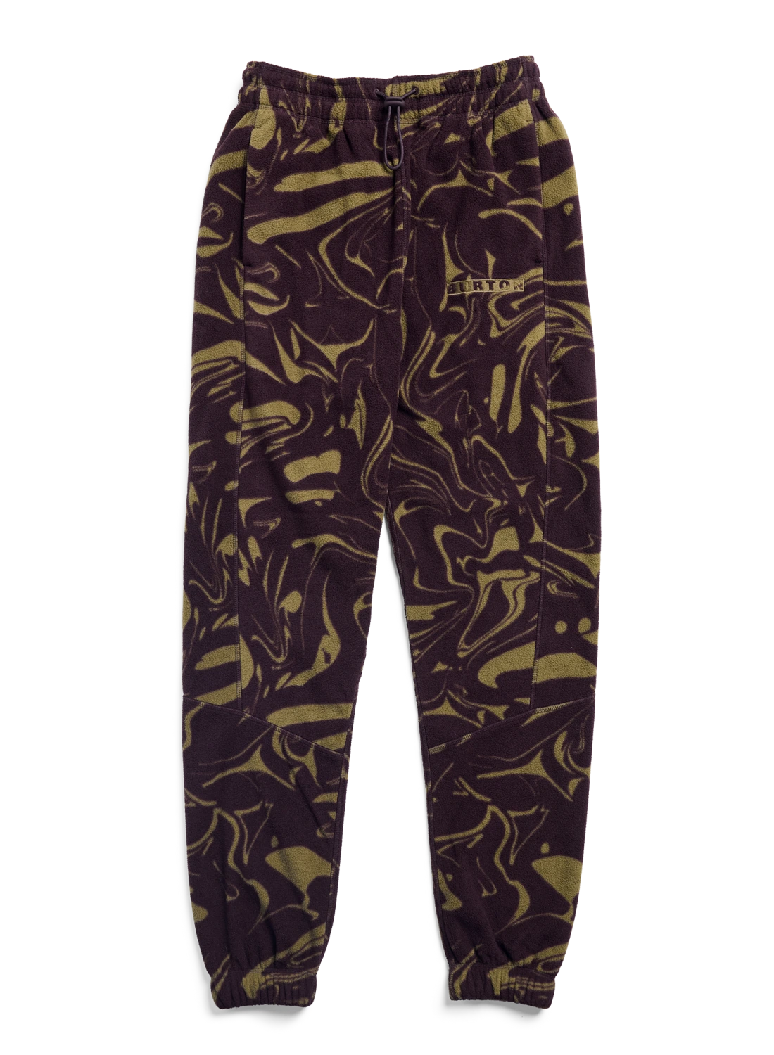 Men's Burton Cinder Pants in Liquid Bear Hug color, showing the relaxed fit and durable fabric with Burton branding details.