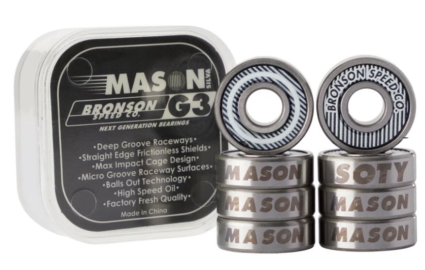 Bronson Speed Co. G3 Mason Silva Bearings - People Skate and Snowboard