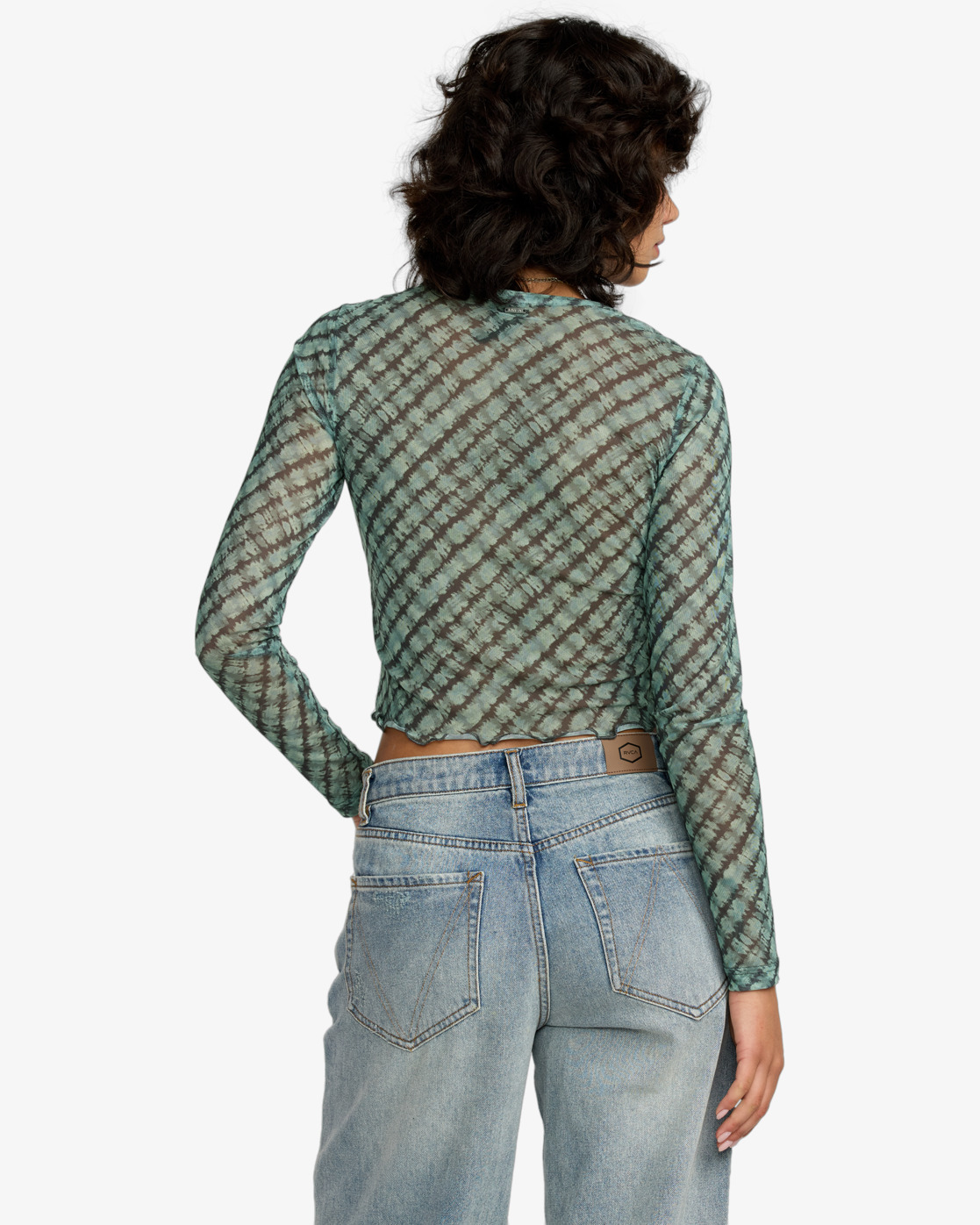 RVCA Womens River Long Sleeve Crop Top - People Skate and Snowboard