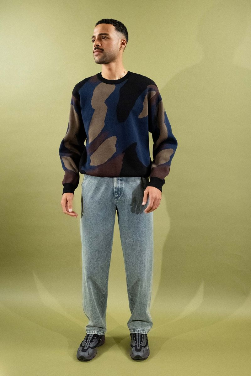 Quasi Raymond Heavyweight Jacquard Knit Sweater - People Skate and Snowboard