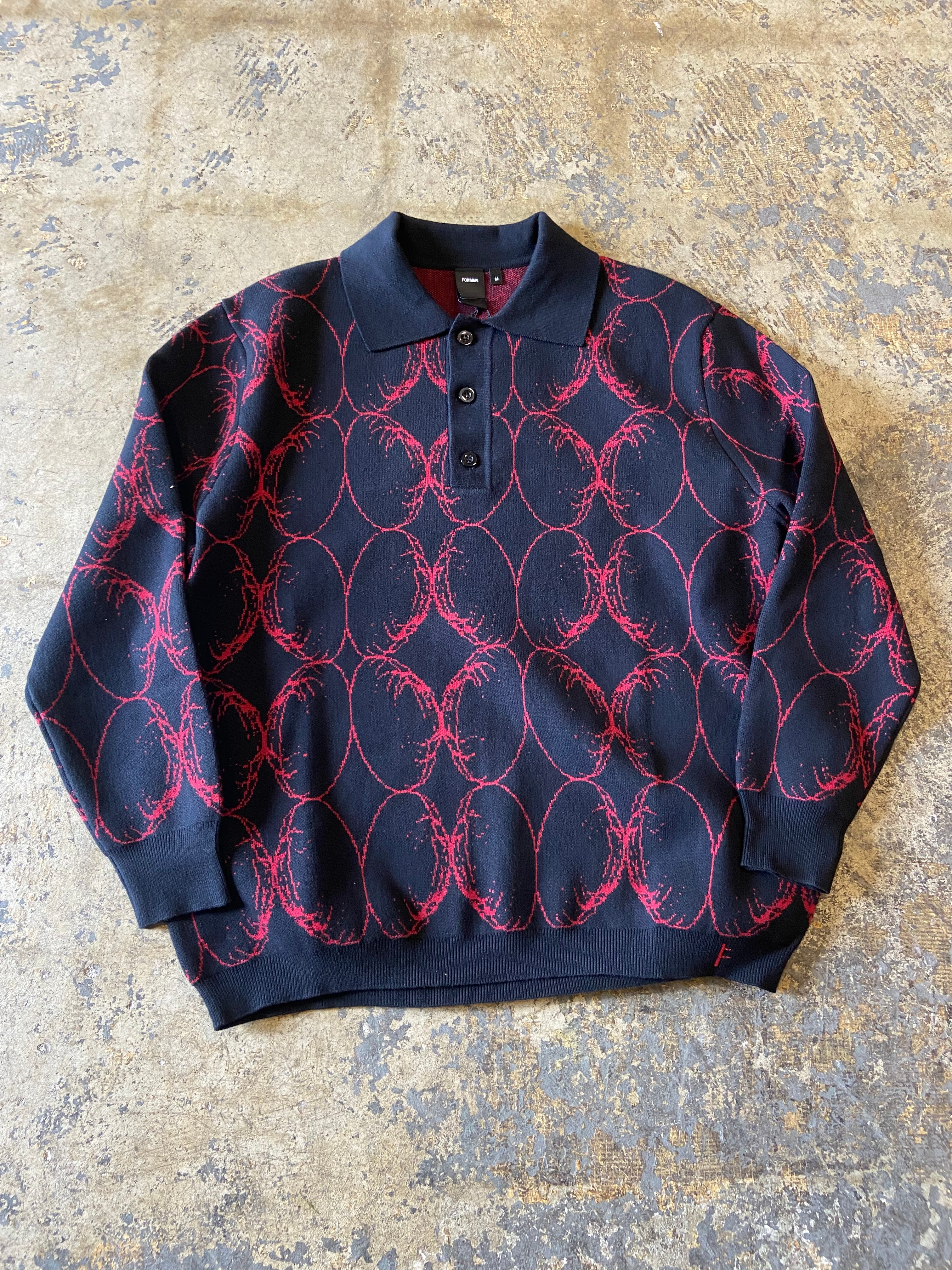 Former Coil Knit Long Sleeve Polo Sweater - People Skate and Snowboard