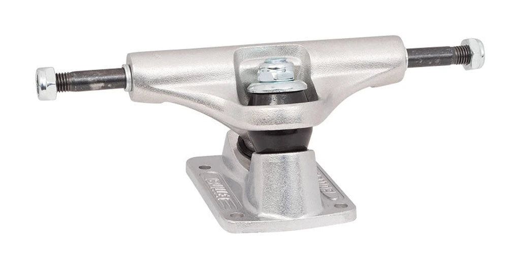 Bullet polished standard skateboard trucks 140 pair, silver metal skate truck components