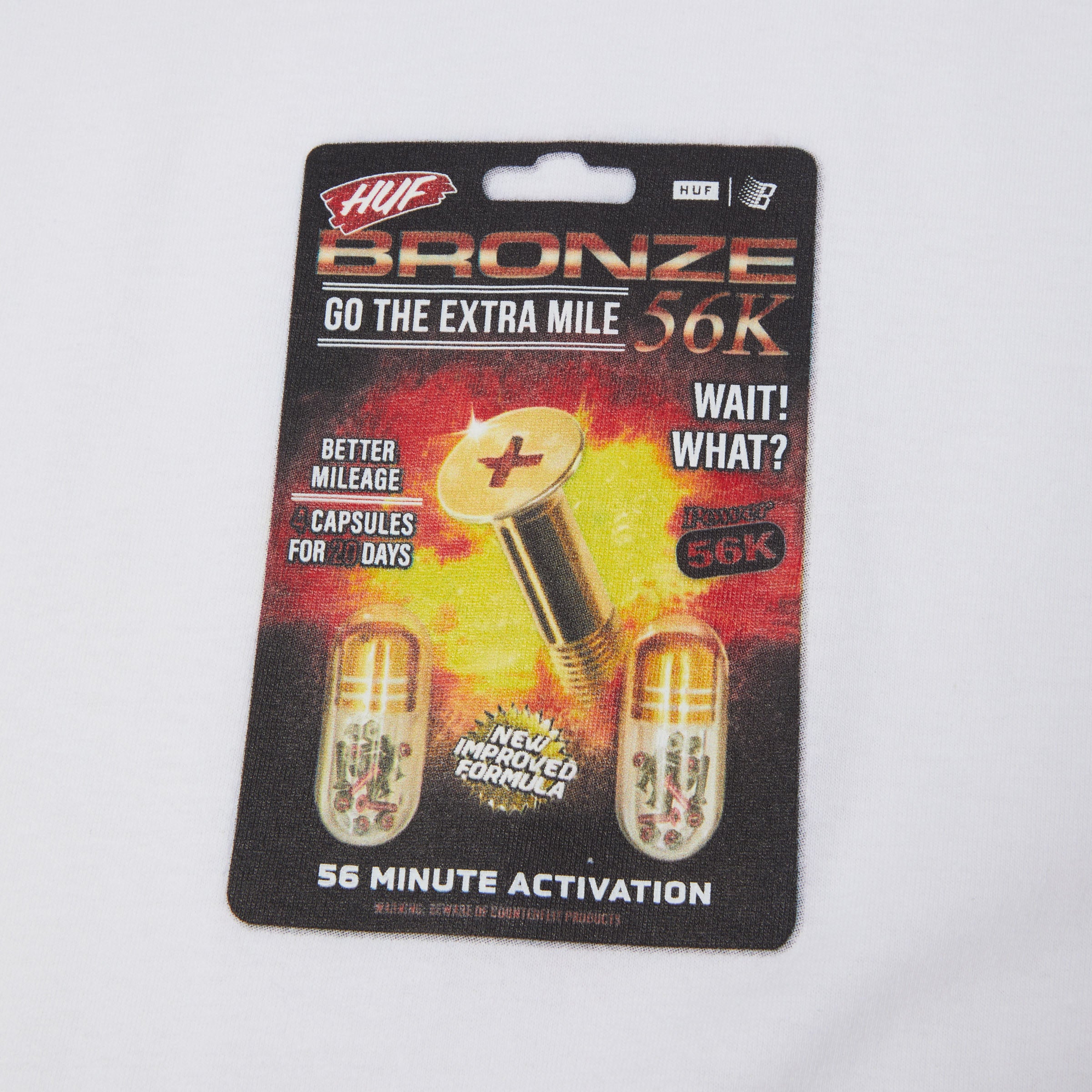 Huf x Bronze Enhanced Tee size medium - People Skate and Snowboard