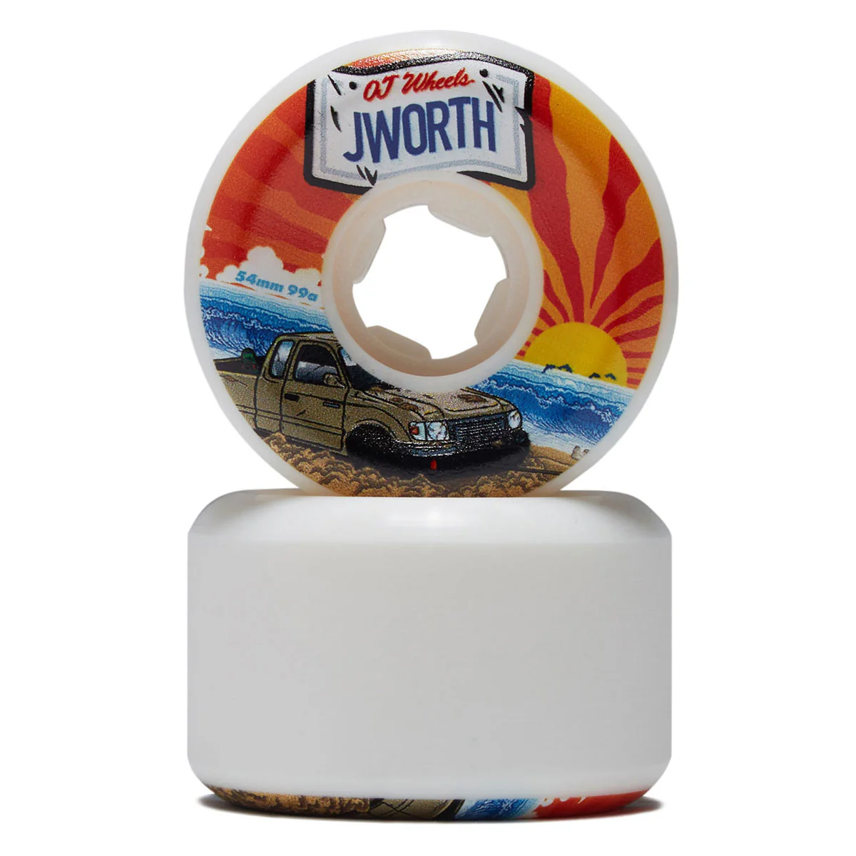 OJ Wheels John Worthington Elite Hardline 99a 54mm Skate Wheels - People Skate and Snowboard