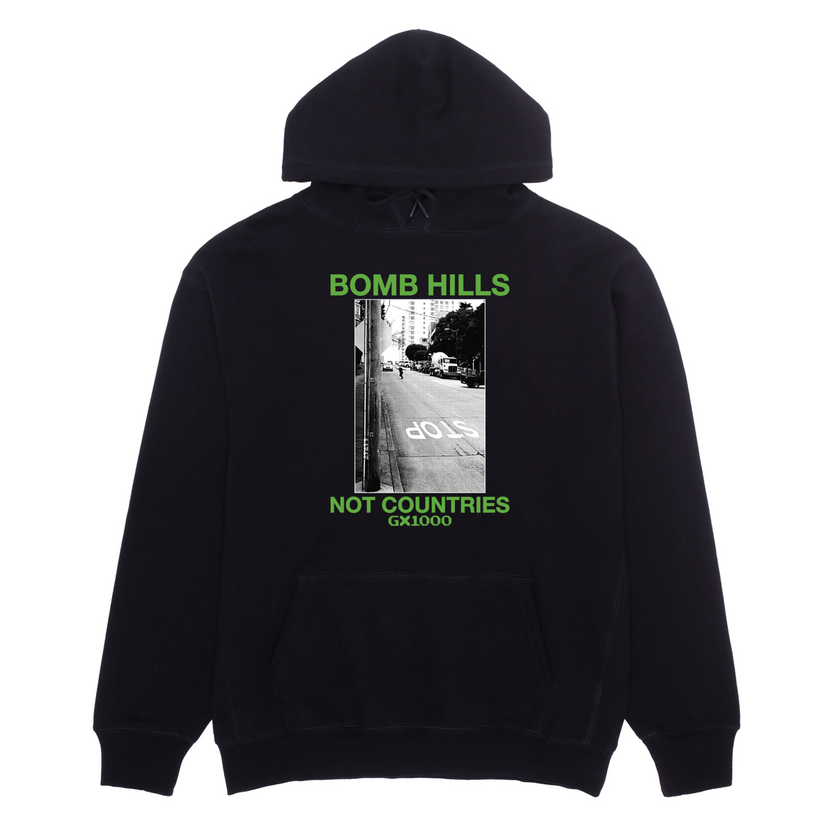 GX1000 Bomb Hills Not Countries Hoodie size XL – People Skate and