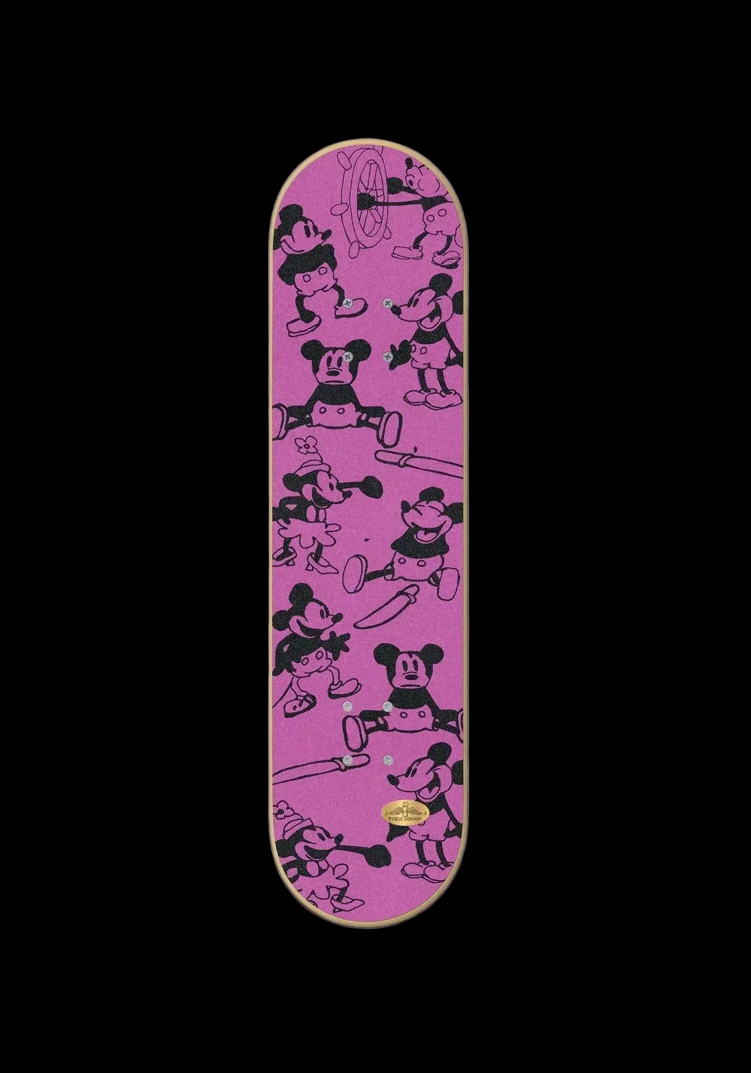 Pvblic Domain Mouse Pink Perforated Grip Tape Sheet 9"x33" - People Skate and Snowboard