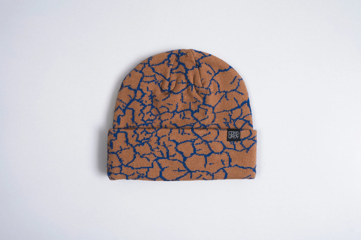 Blue corduroy Rumble Beanie by Corduroy Headwear featuring a snug fit and stylish design in vibrant bluejay color.