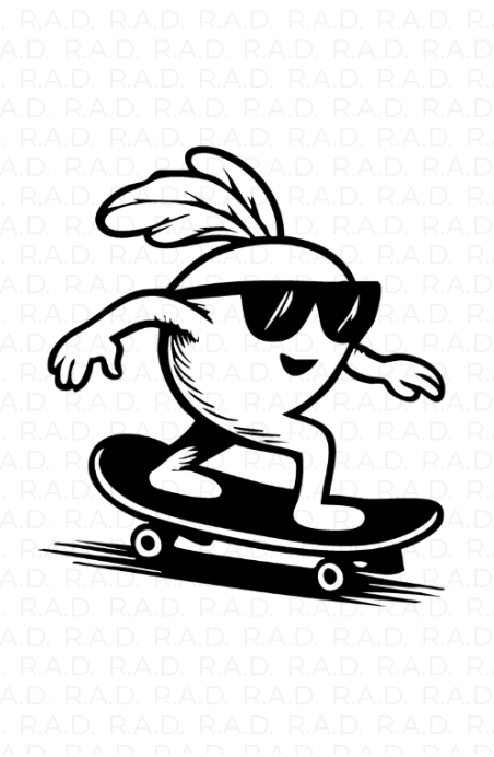 RAD-ish Coloring Book by Rachel Anderson - People Skate and Snowboard