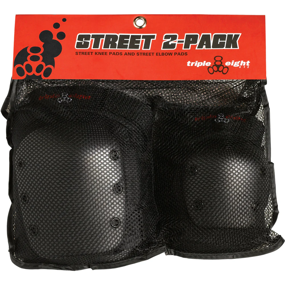 Triple 8 Street 2 Pack Knee & Elbow Pads - People Skate and Snowboard