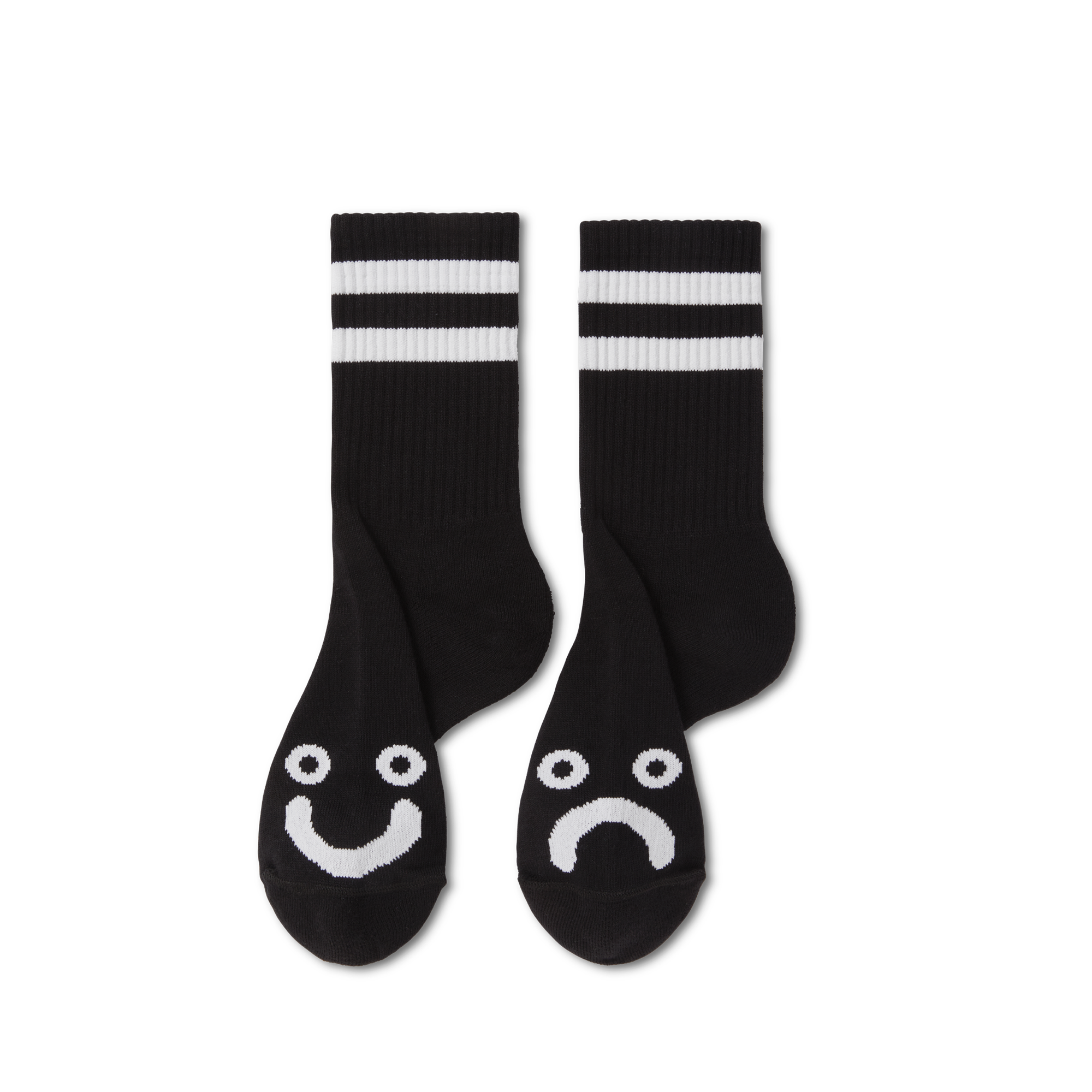 Polar Skate Co. Happy Sad Rib Socks - People Skate and Snowboard