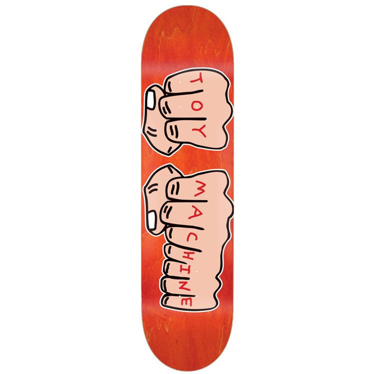 Toy Machine Team New Fists 8.5" Skate Deck - People Skate and Snowboard