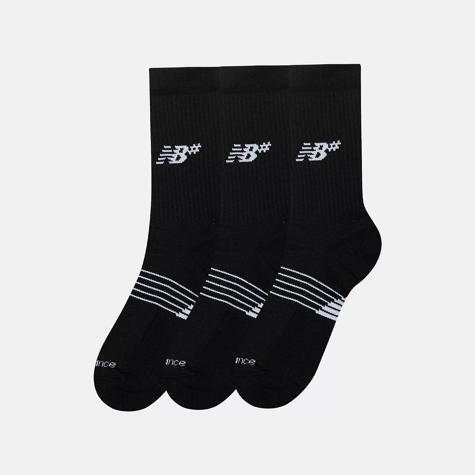 New Balance Active Numeric Crew Socks 3 Pack - People Skate and Snowboard