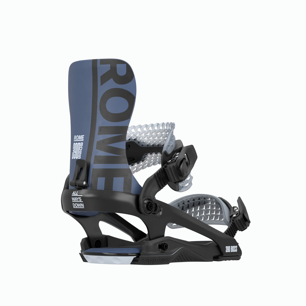 Rome 390 Boss FW Snowboard Bindings 2026 - People Skate and Snowboard