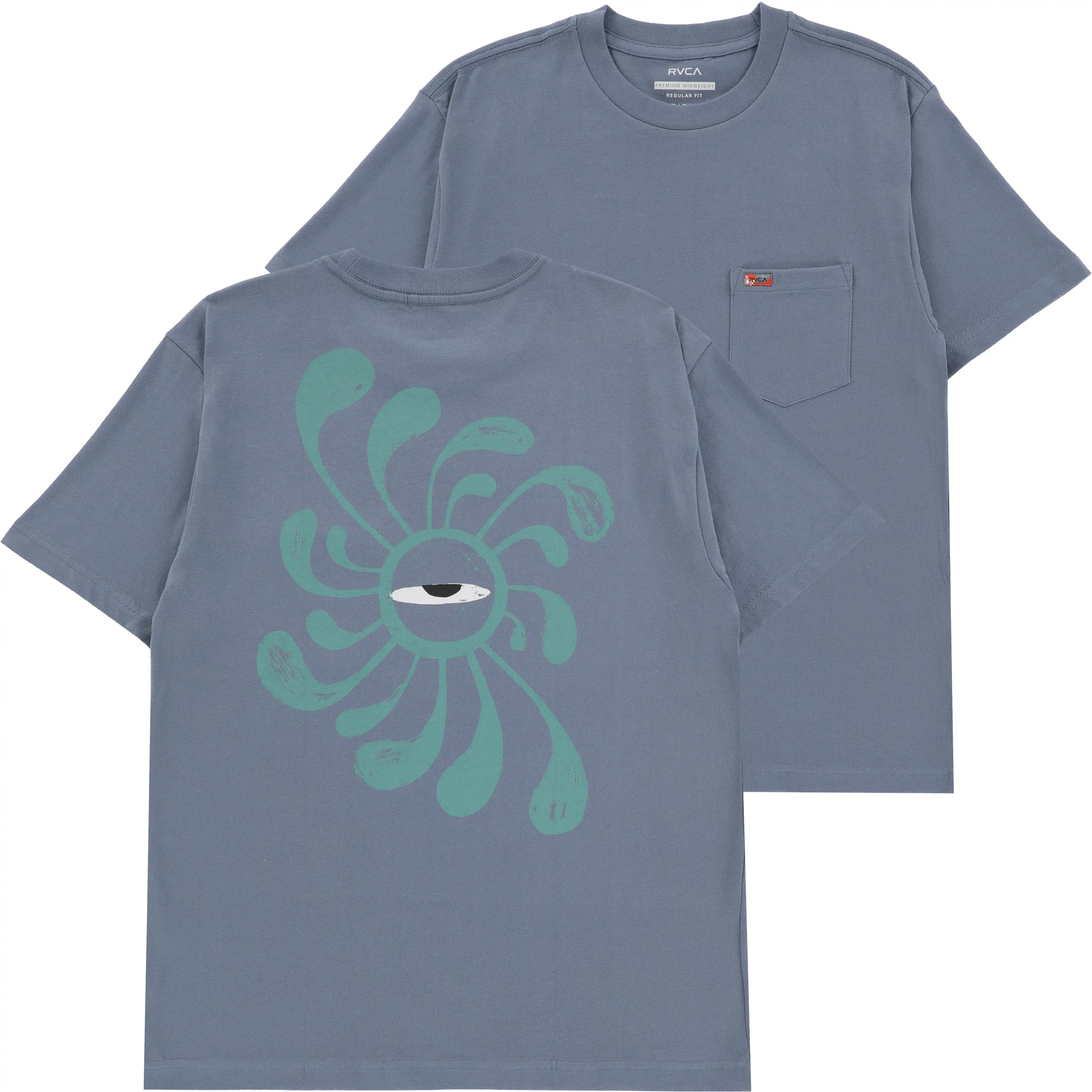 RVCA La Eye Swirl Pocket Tee - People Skate and Snowboard