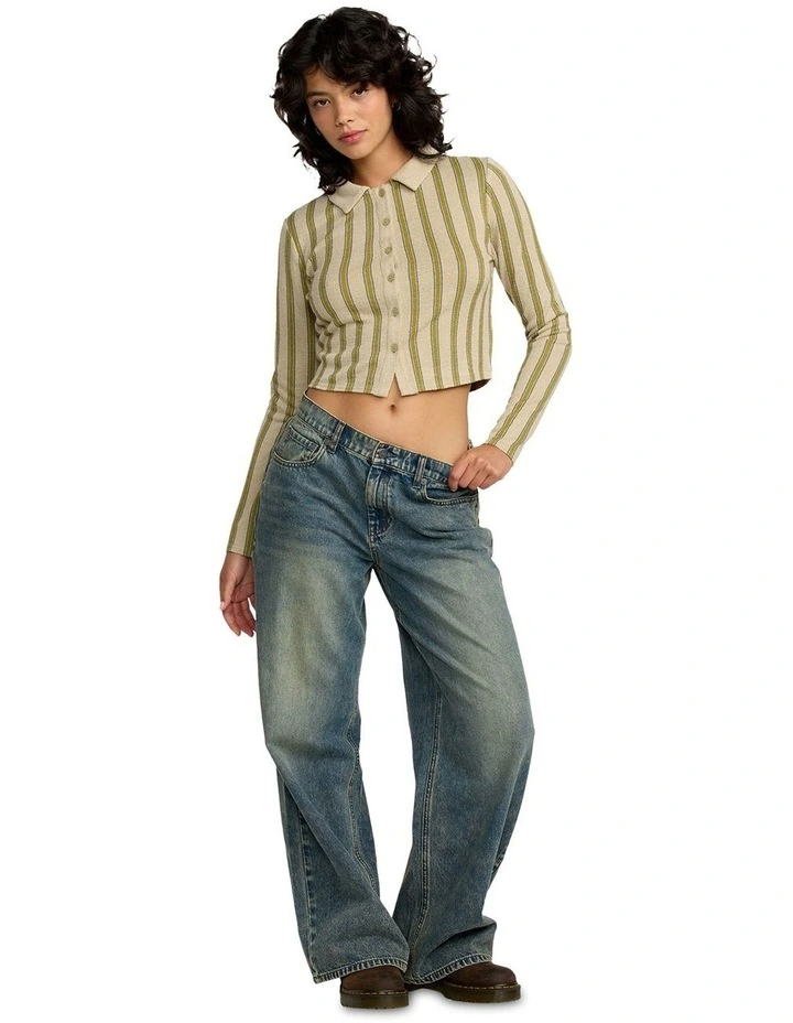 RVCA Womens Willow Long Sleeve Crop Top - People Skate and Snowboard