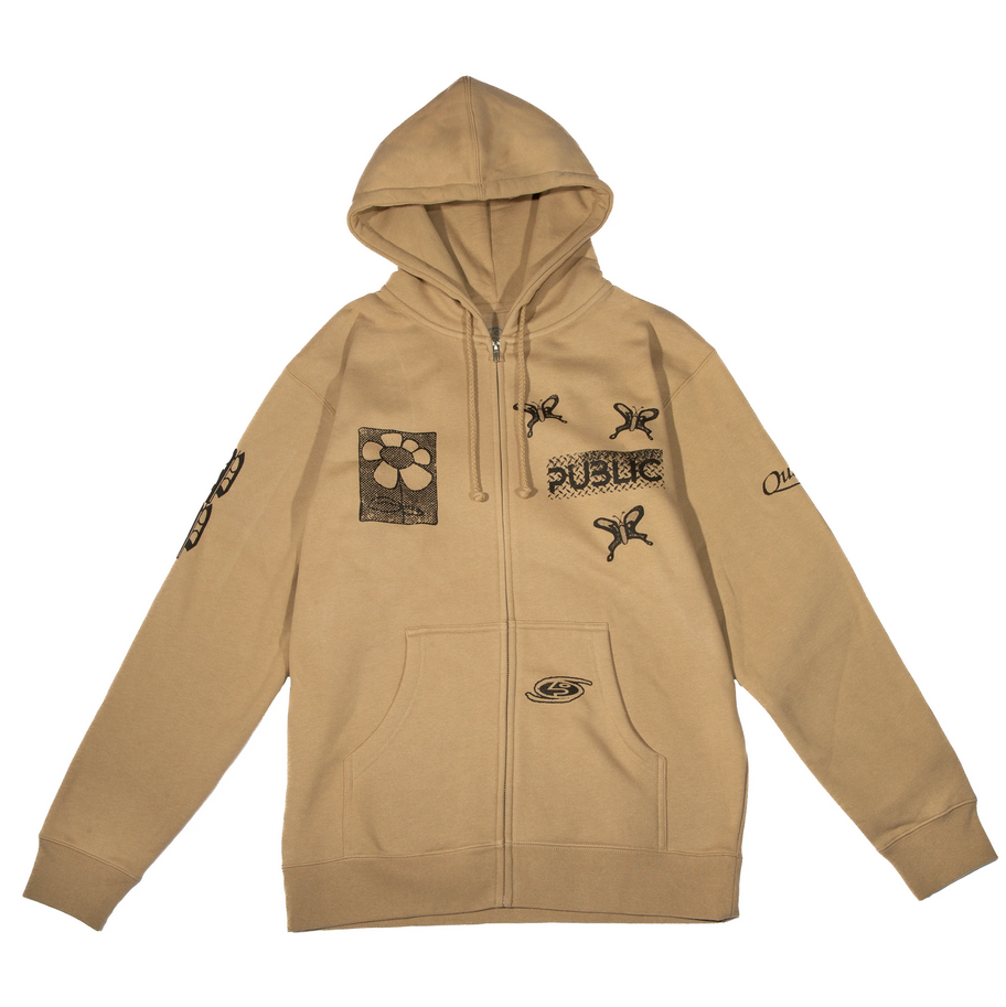 Public Sum Zip Up Hoodie - People Skate and Snowboard