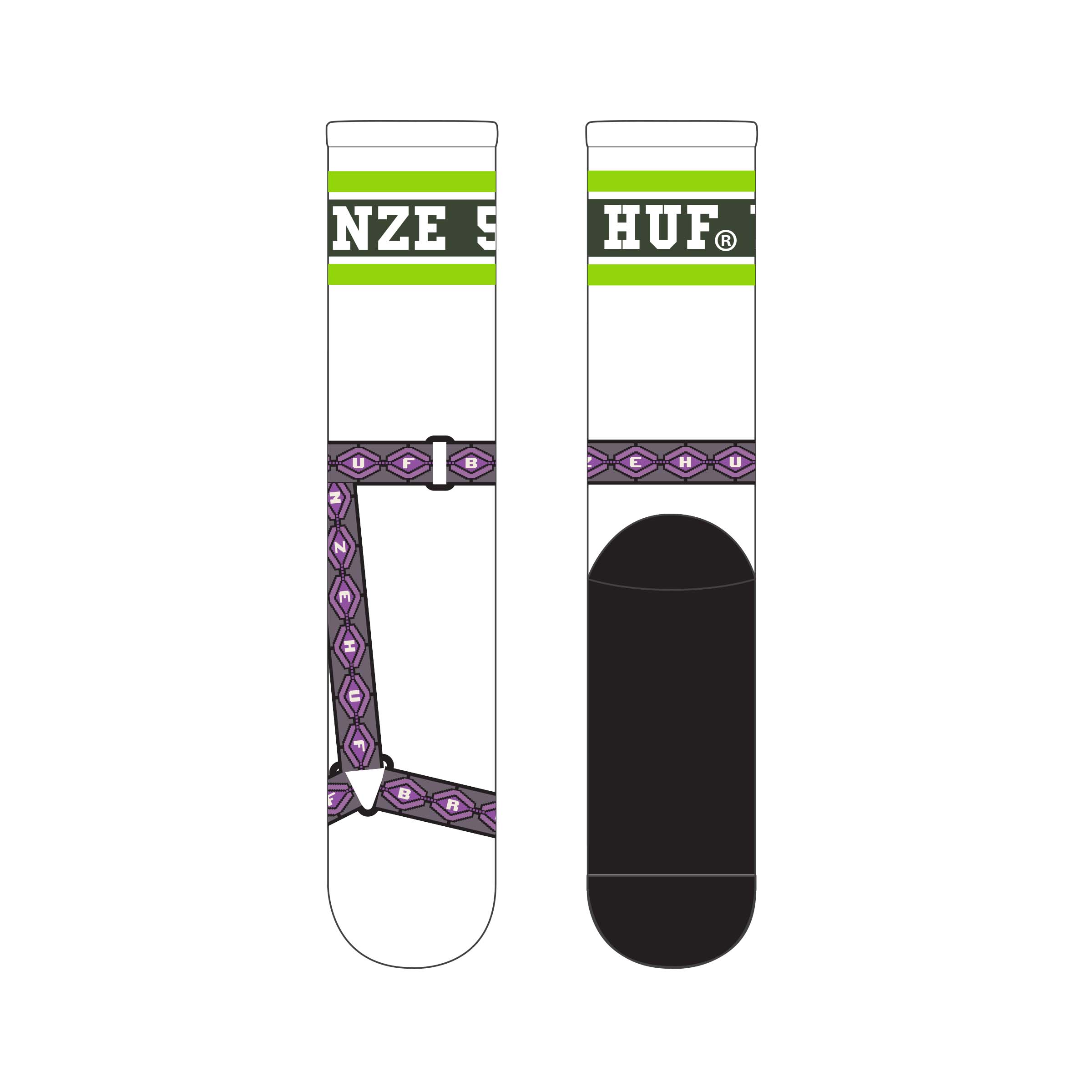 Huf x Bronze Granola Crew Sock - People Skate and Snowboard