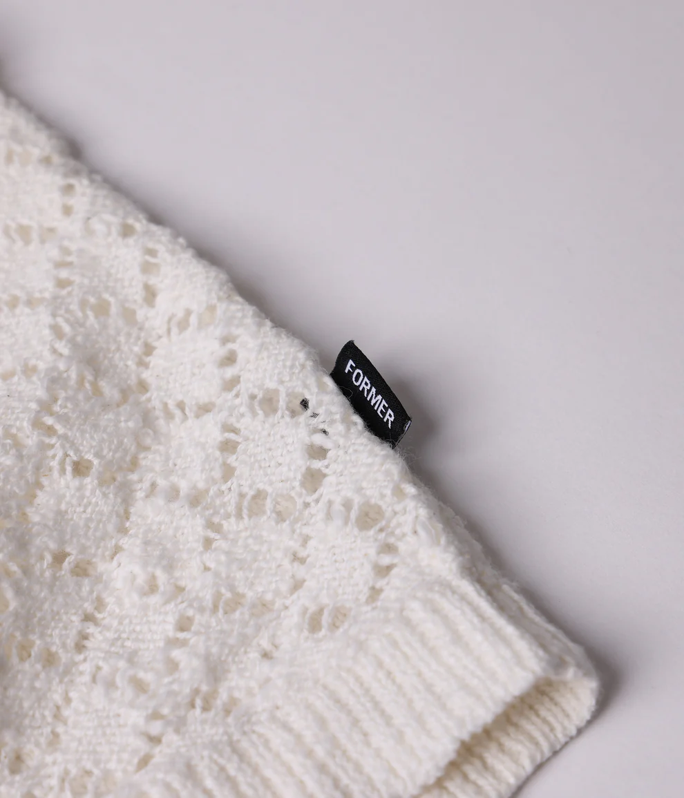 Former AG Crochet Knit Polo - People Skate and Snowboard