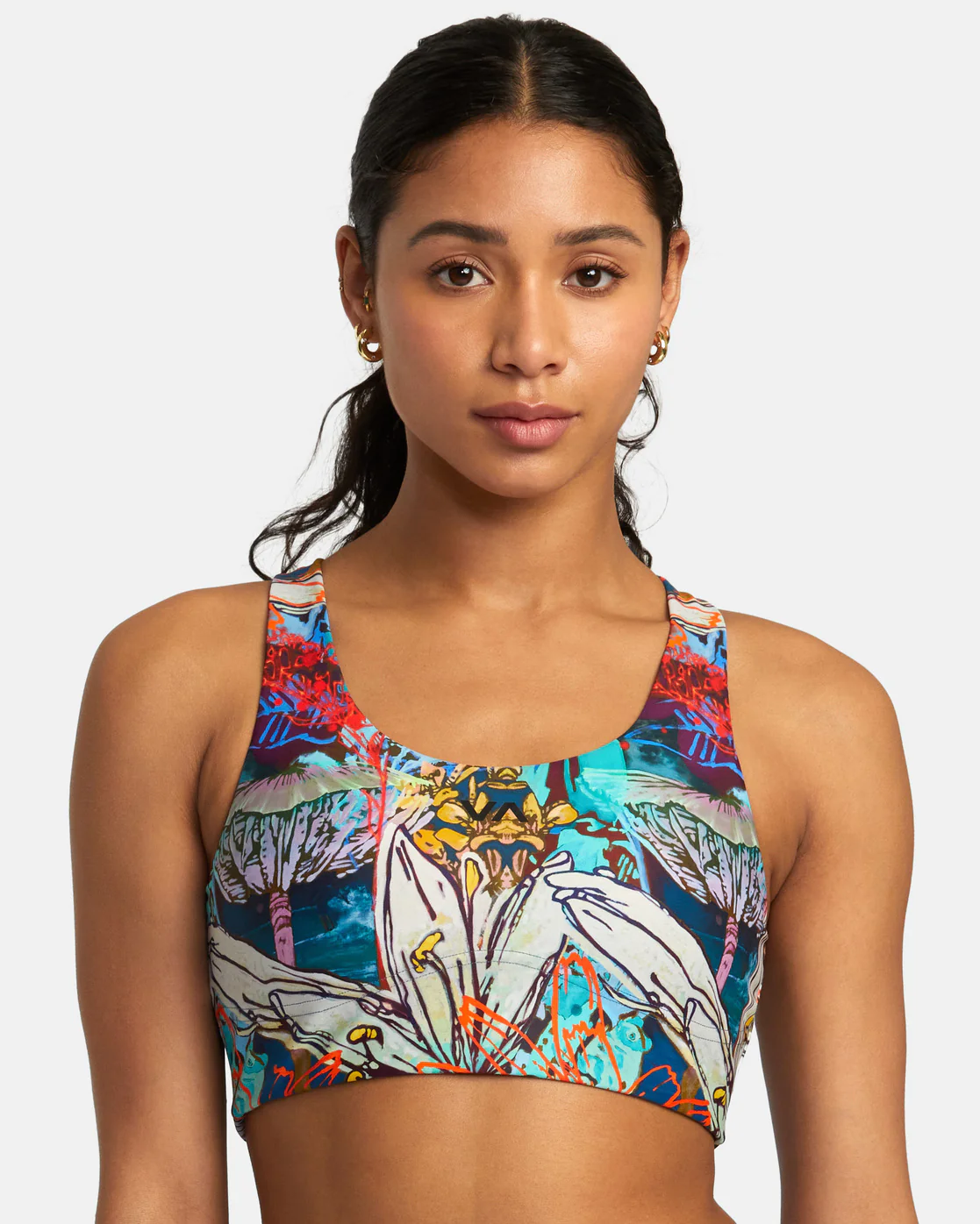 RVCA Womens Sage Cross Back Bra - People Skate and Snowboard