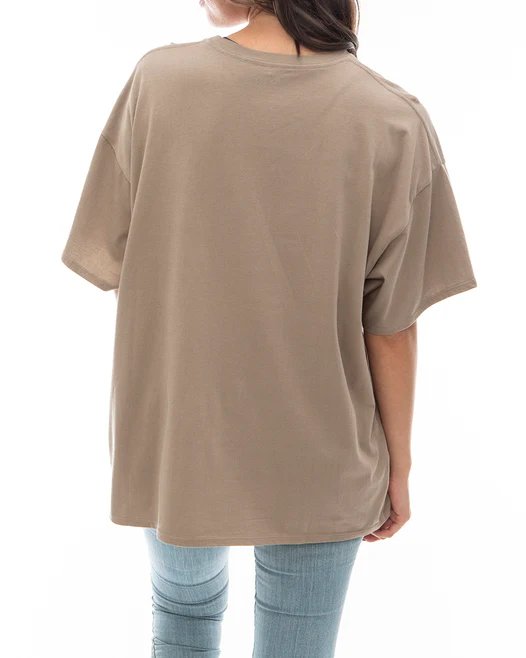 RVCA Womens Andrew Pommier Venn Diagram Baggie Tee - People Skate and Snowboard