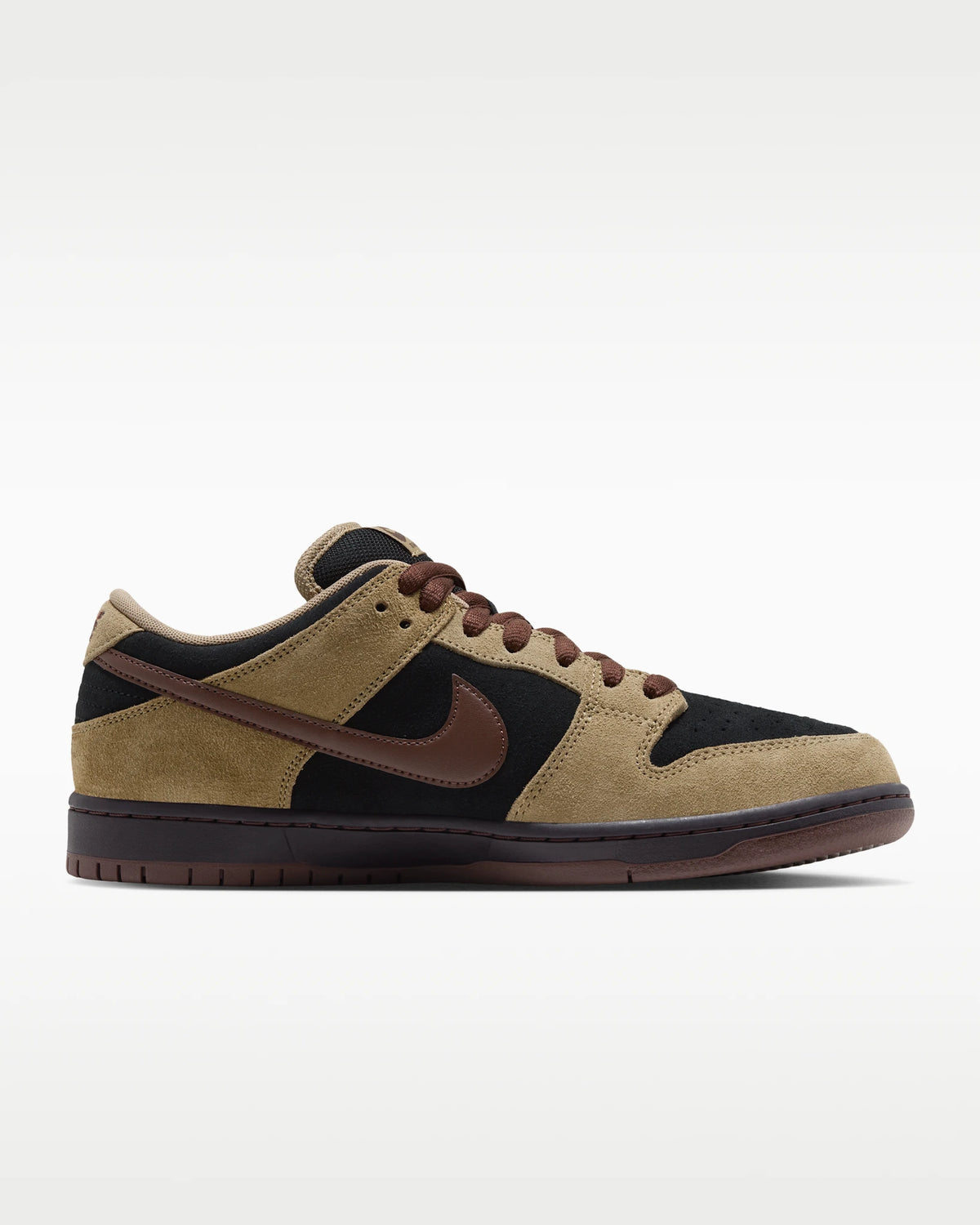 Nike SB Dunk Low Pro Filbert Black men's shoes, medial side view
