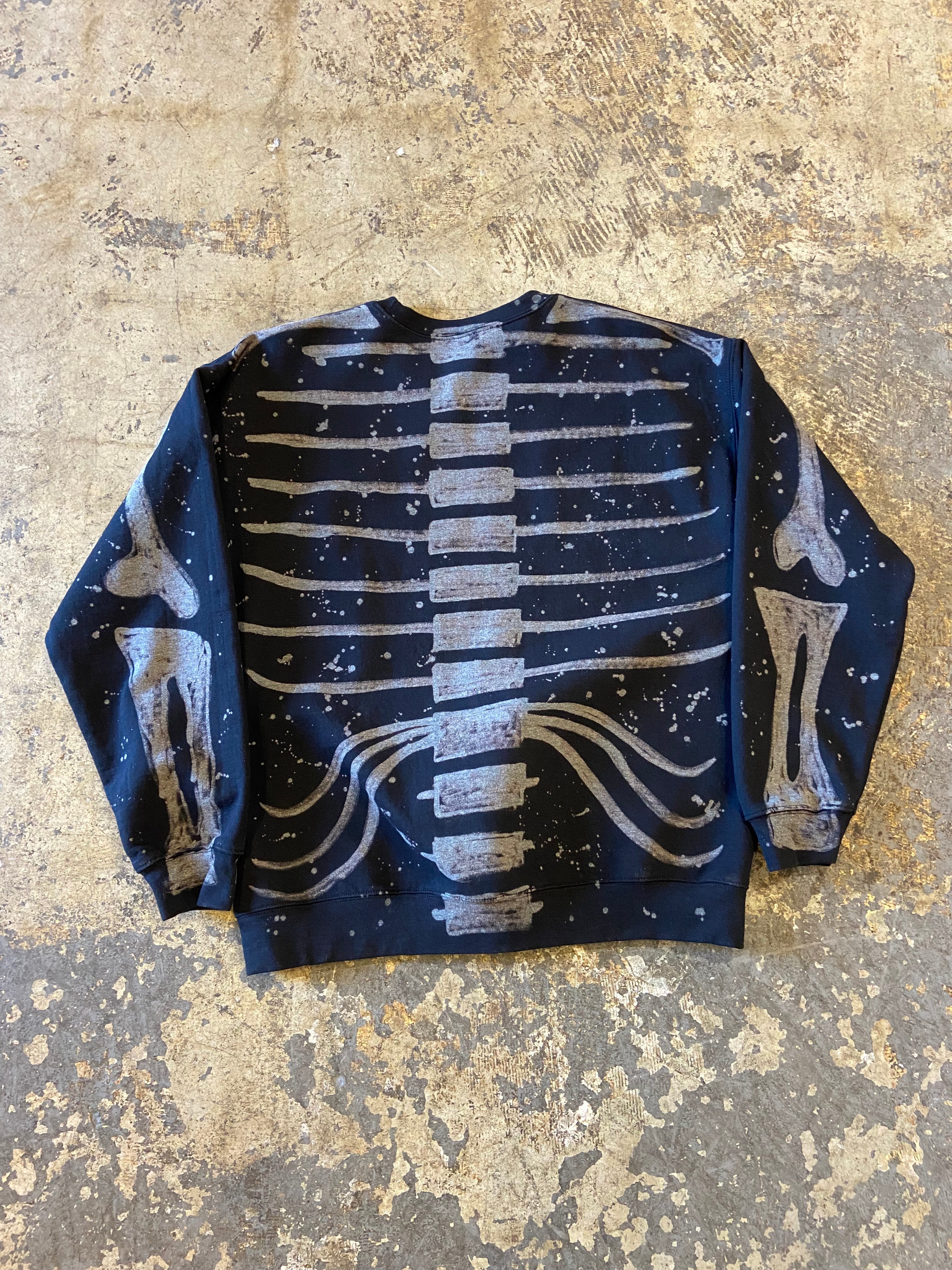 Altered Mood Skeleton Crewneck Sweatshirt - People Skate and Snowboard