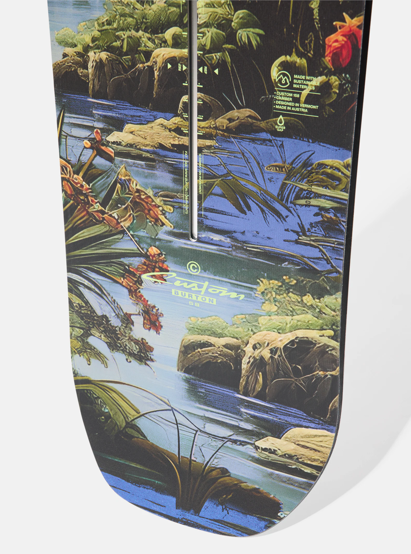 Burton Custom Camber Snowboard 'Jungle' 2026 - People Skate and Snowboard