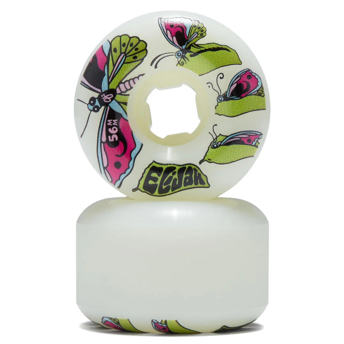 OJ Wheels Elijah Akerley Chrysalis Chubbies 99a 56mm Skateboard Wheels - People Skate and Snowboard