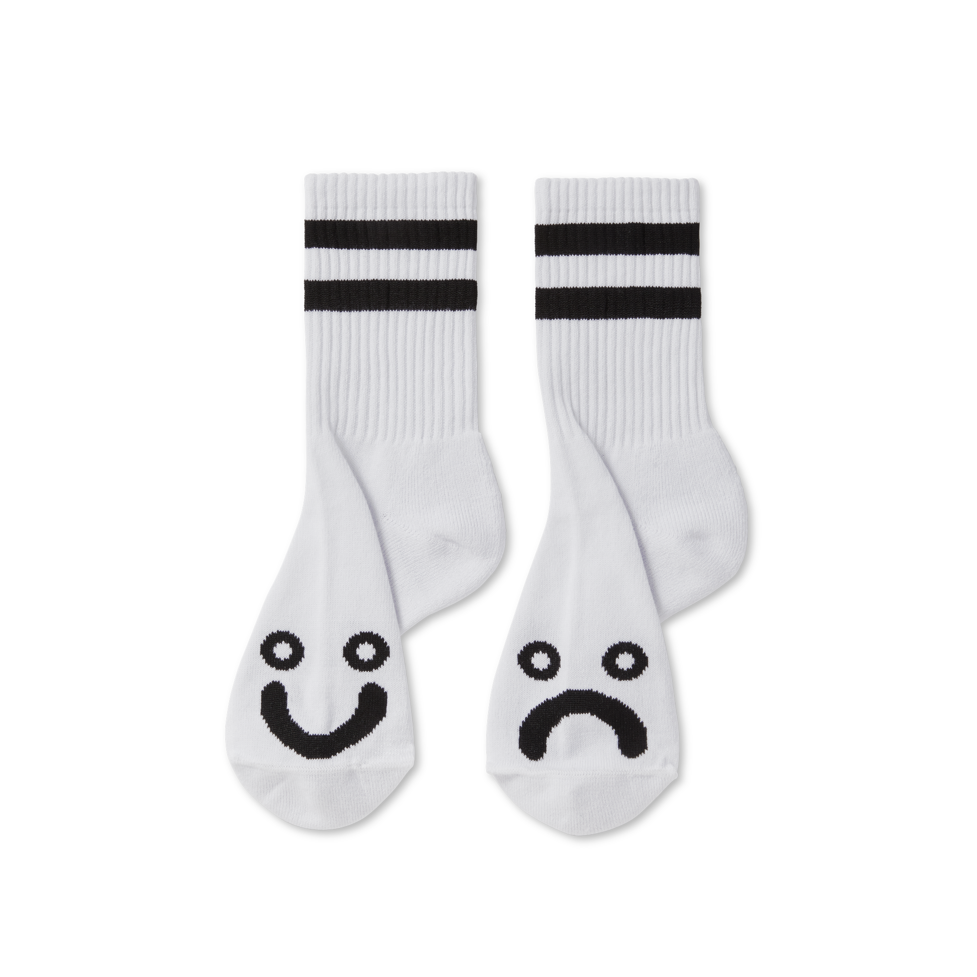 Polar Skate Co. Happy Sad Rib Socks - People Skate and Snowboard