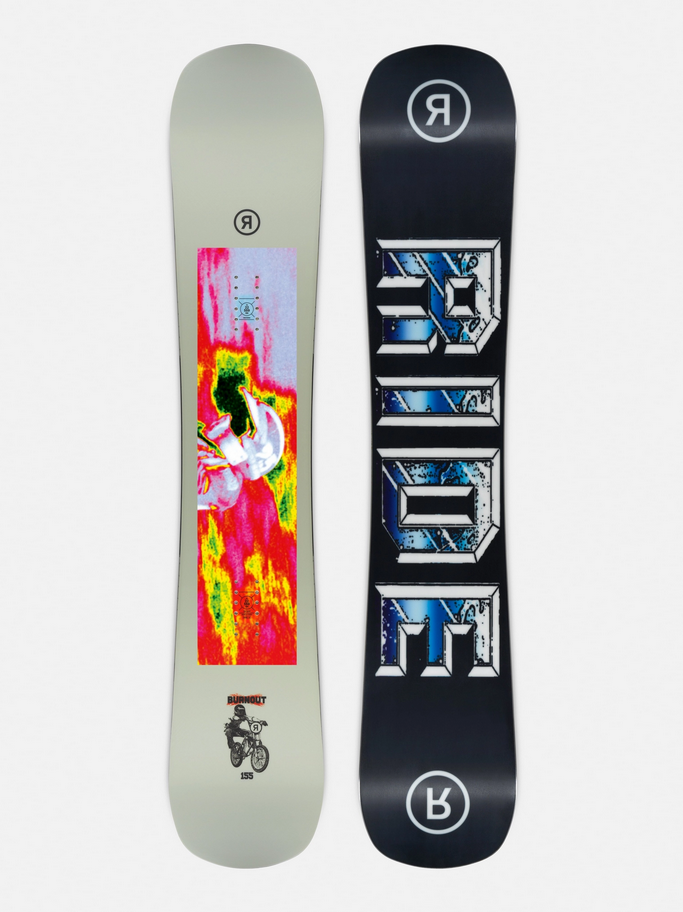 Ride Burnout Snowboard 2026 - People Skate and Snowboard