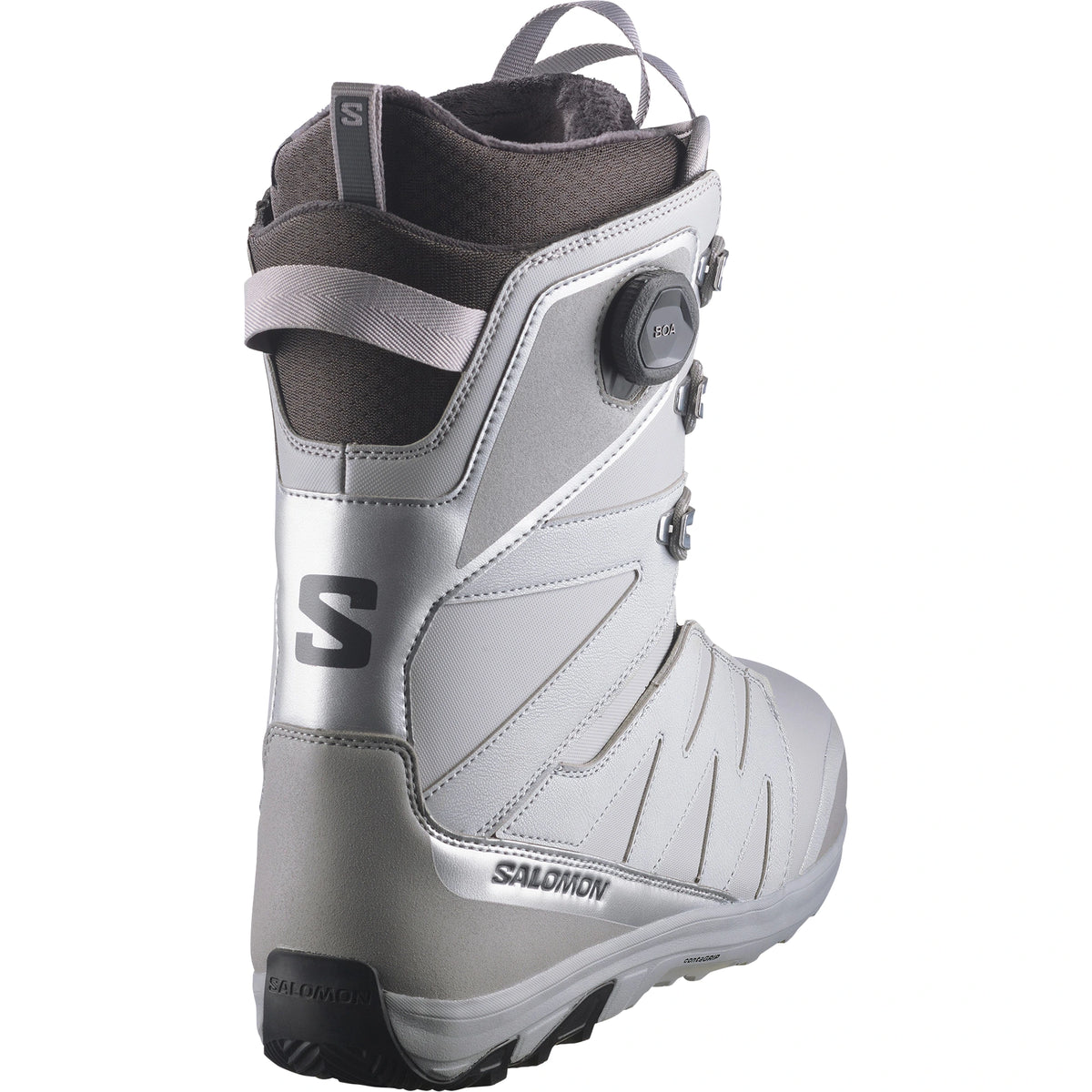 2027 Salomon X Approach Lace SJ BOA men's snowboard boots in silver, product view