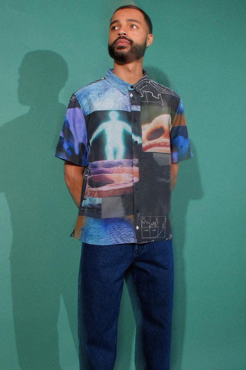 Quasi Skateboards Dementia Short Sleeve Button Up Shirt size large - People Skate and Snowboard