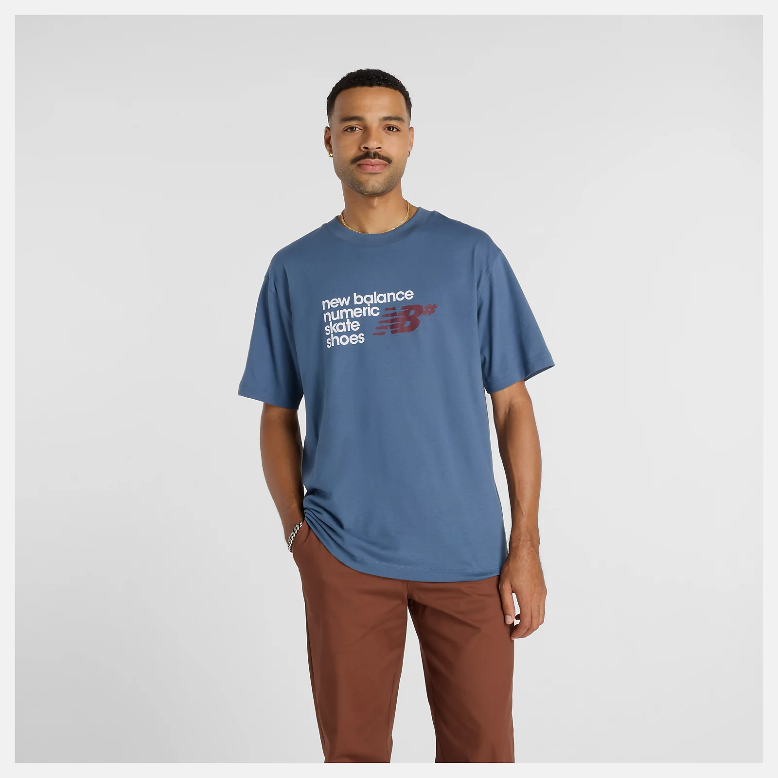 New Balance Numeric Stacked Graphic Tee - People Skate and Snowboard