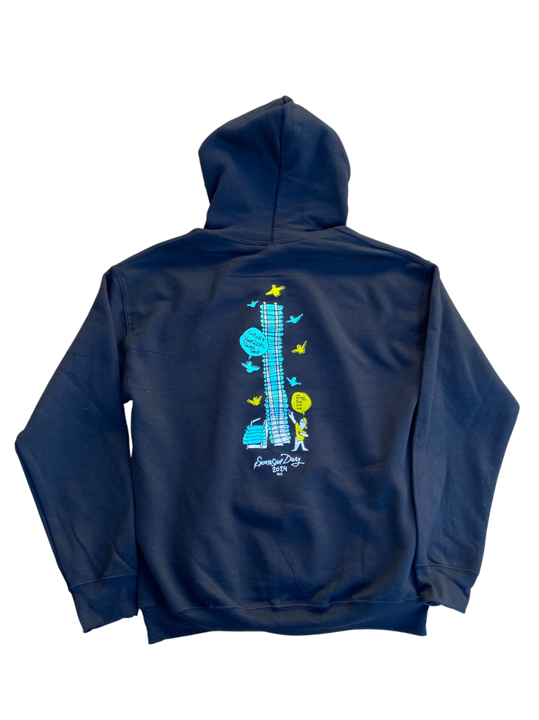People Gonz Skate Shop Day Deck Wall Hoodie - People Skate and Snowboard