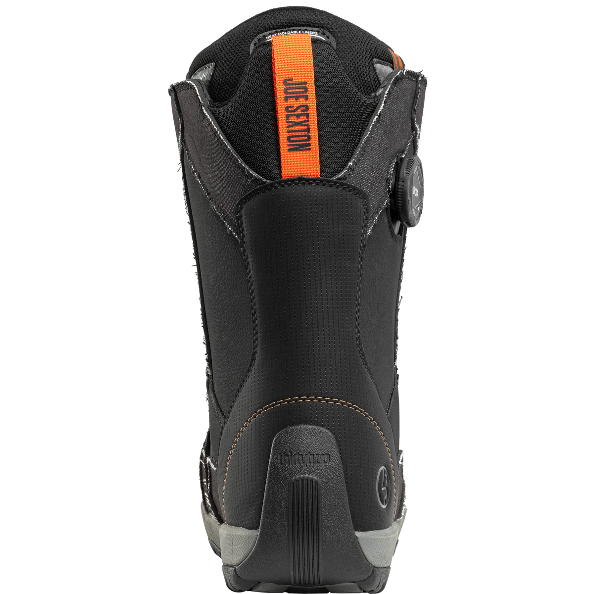 ThirtyTwo STW Double BOA x Public snowboard boots in black denim, side view