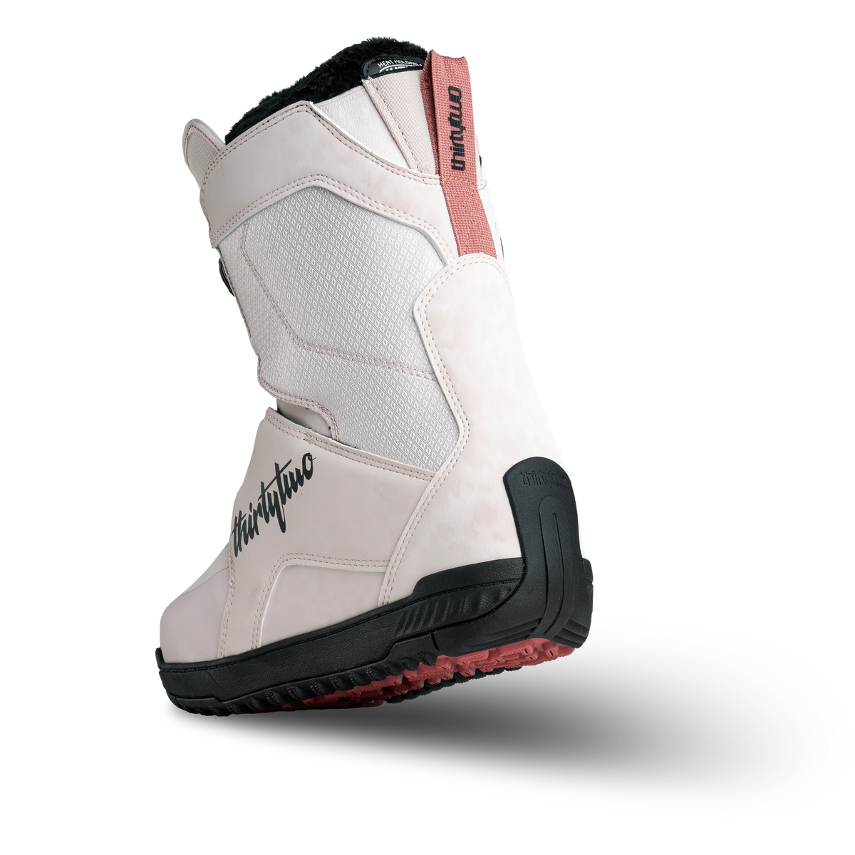 ThirtyTwo women’s Lashed Double BOA snowboard boots in pink, side view