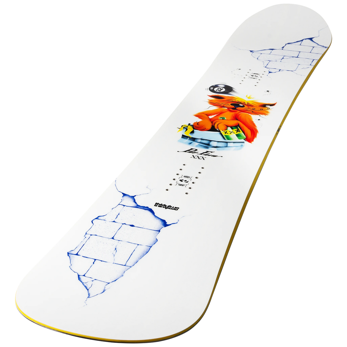 ThirtyTwo XXX Fava Pro snowboard with distinctive graphic design and directional board shape