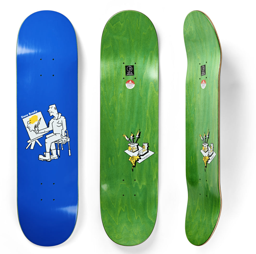Polar Skate Co. Dane Brady Painter Skate Deck 7.875" - People Skate and Snowboard