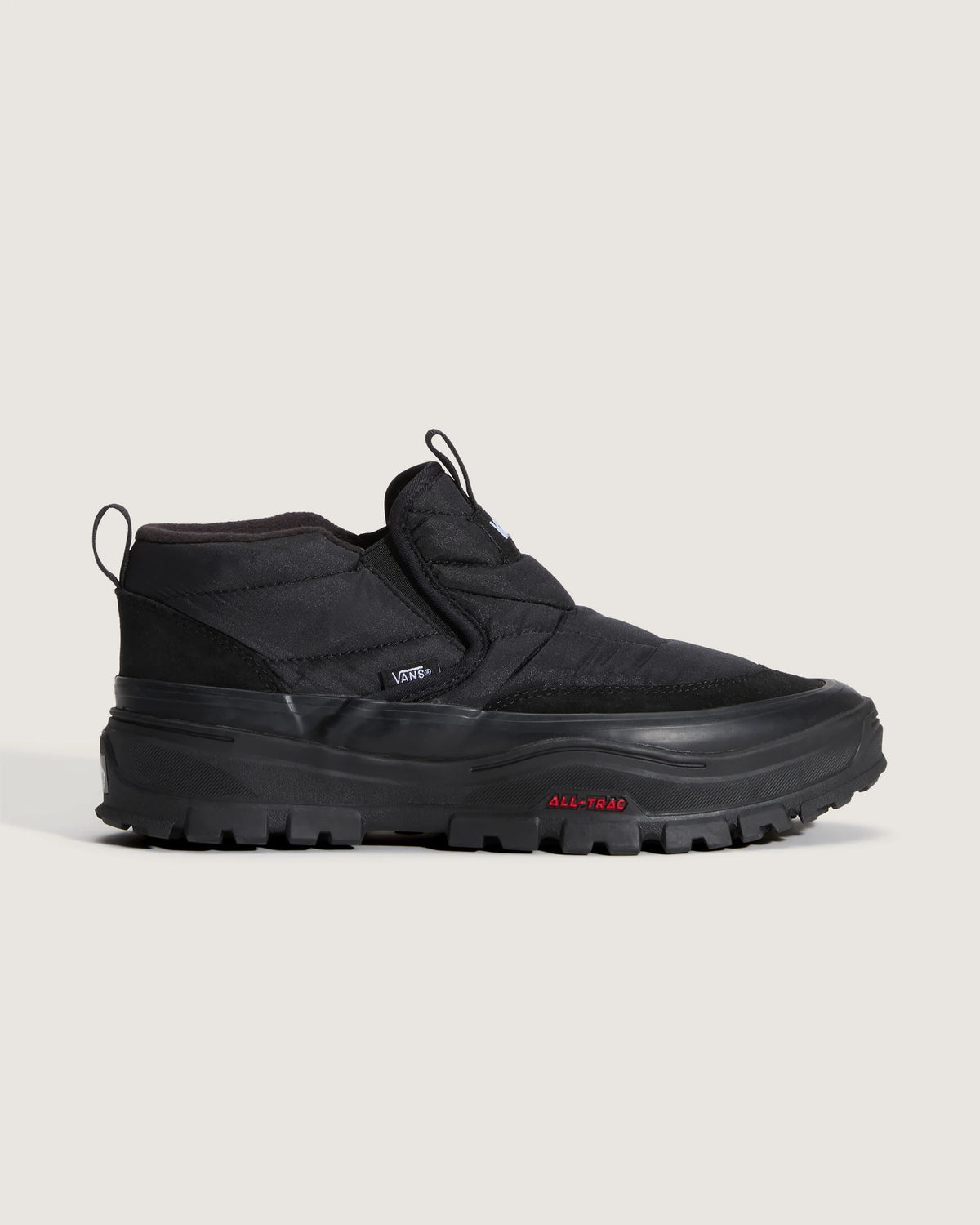 Vans Mid-Slip Puff Shoes - Black / Black - opposite side view