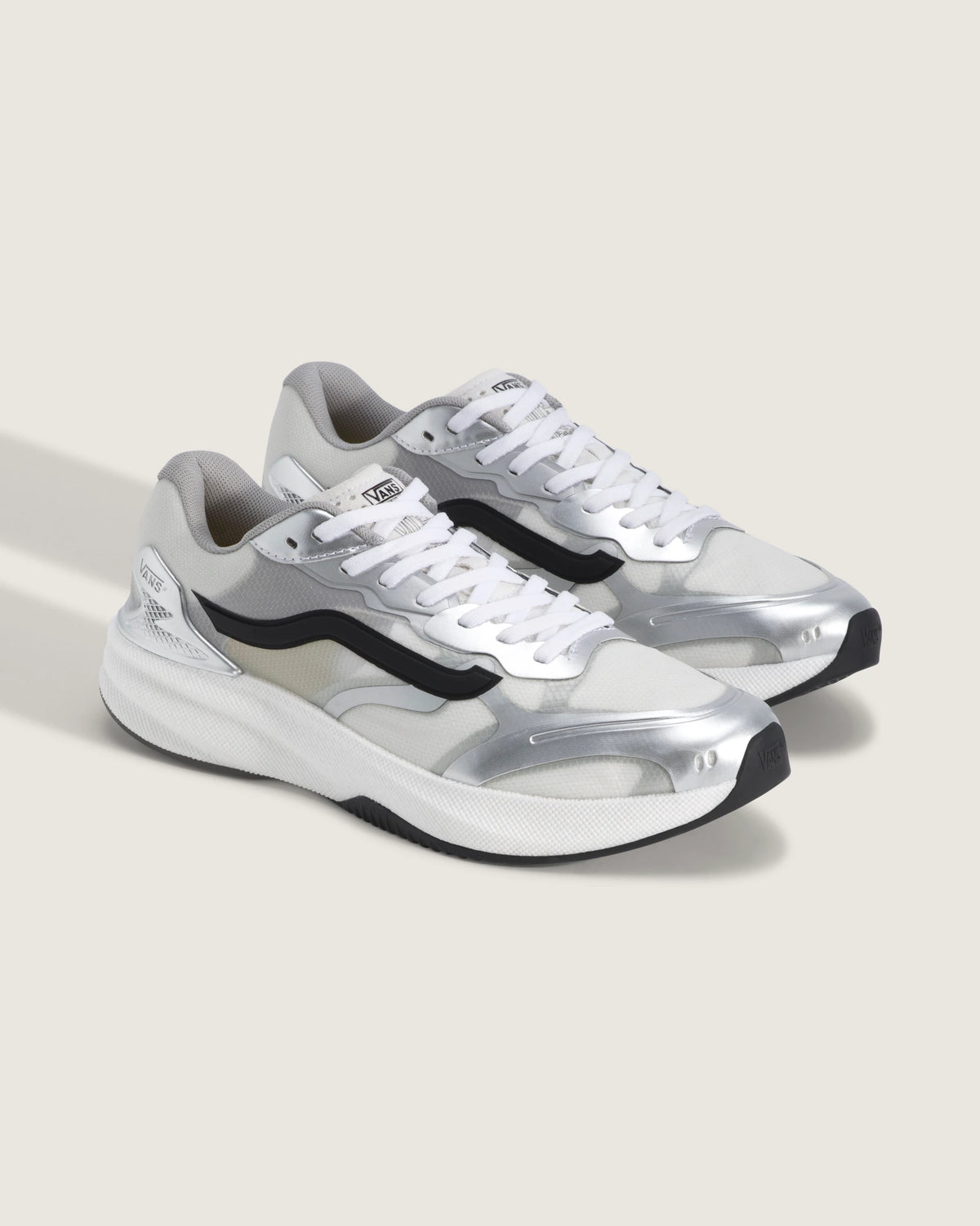 vans premium ave rapid silver white pair