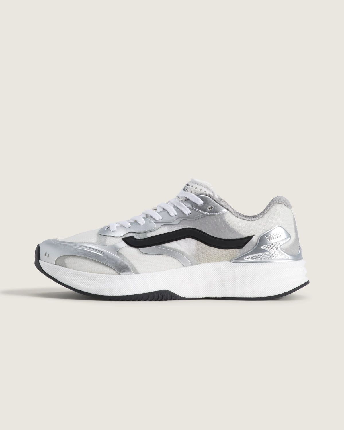 vans premium ave rapid silver white side