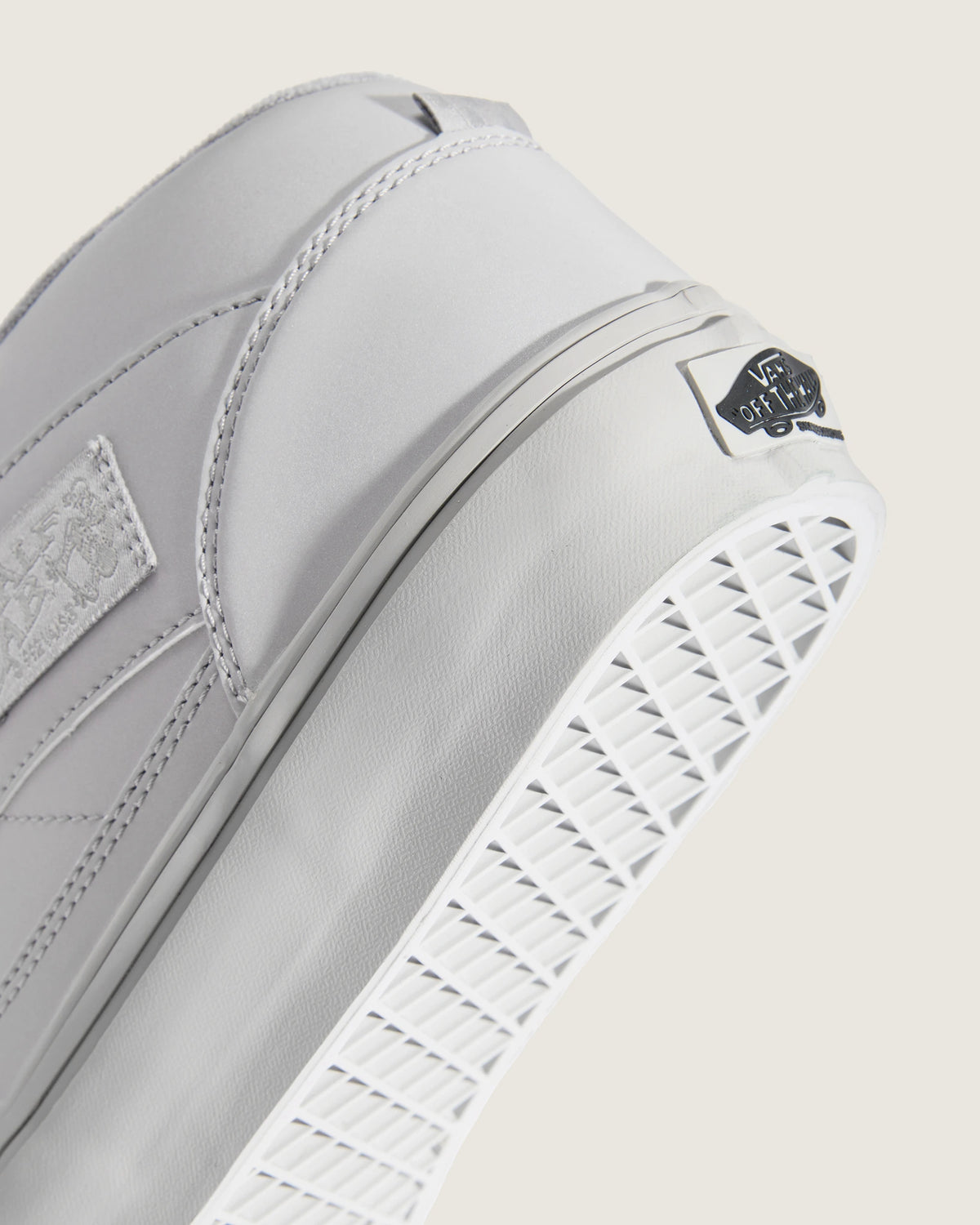 vans skate half cab atiba light gray heel detail